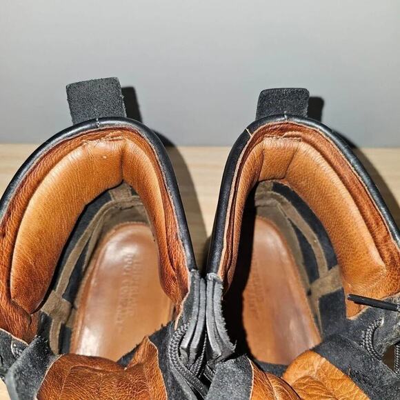 Timberland Boots 75531 Combat Moto Lace Up Mens Shoe Black Leather Size 13 - Picture 9 of 16